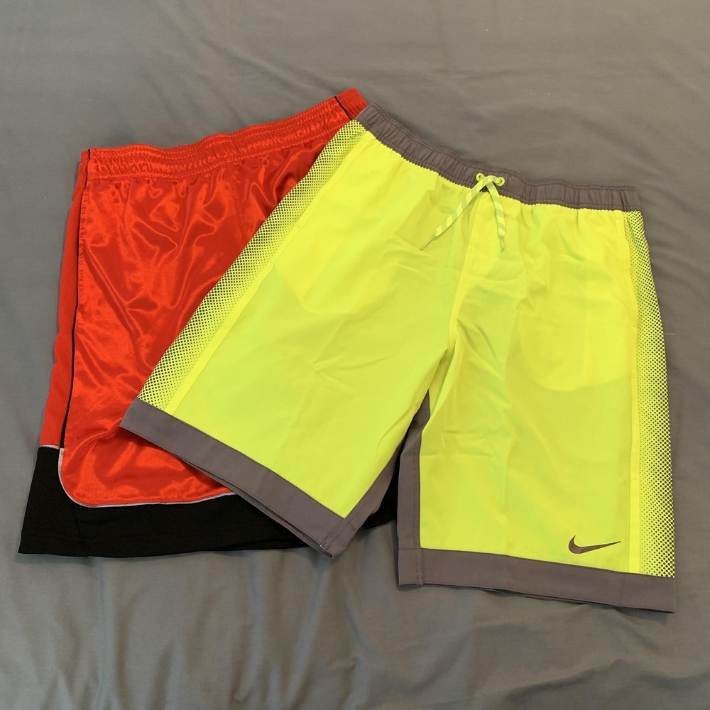 Nike AND1 Shorts Mens Large Multicolor‎ Mesh Basketball Gym Athletic Lot 2 Pack
